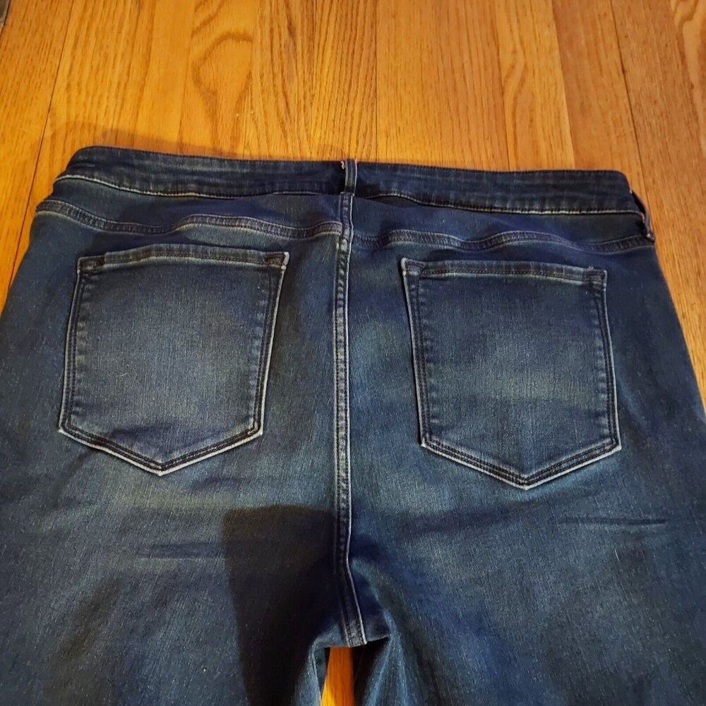 Old Navy Women's Size 18 Rockstar Super Skinny Ankle Jeans  Blue Cotton Blend - Picture 9 of 13